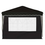 Tenda per feste a pop-up 288 x 288 x 245 cm Nero Tessuto Oxford