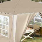 Tenda per feste a pop-up 288 x 288 x 245 cm Crema