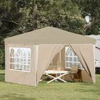 Tenda per feste a pop-up 288 x 288 x 245 cm Crema