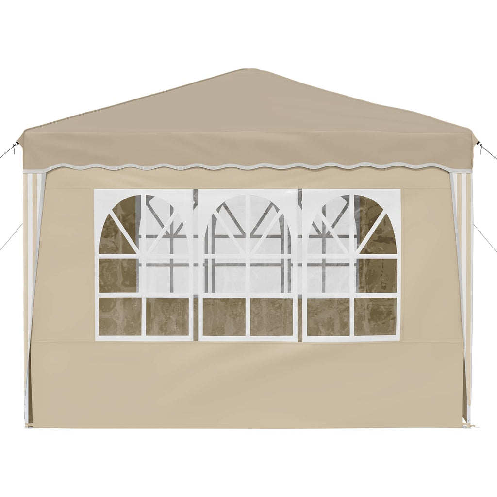 Tenda per feste a pop-up 288 x 288 x 245 cm Crema
