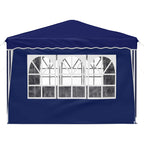 Tenda per feste a pop-up 288 x 288 x 245 cm Blu Tessuto Oxford