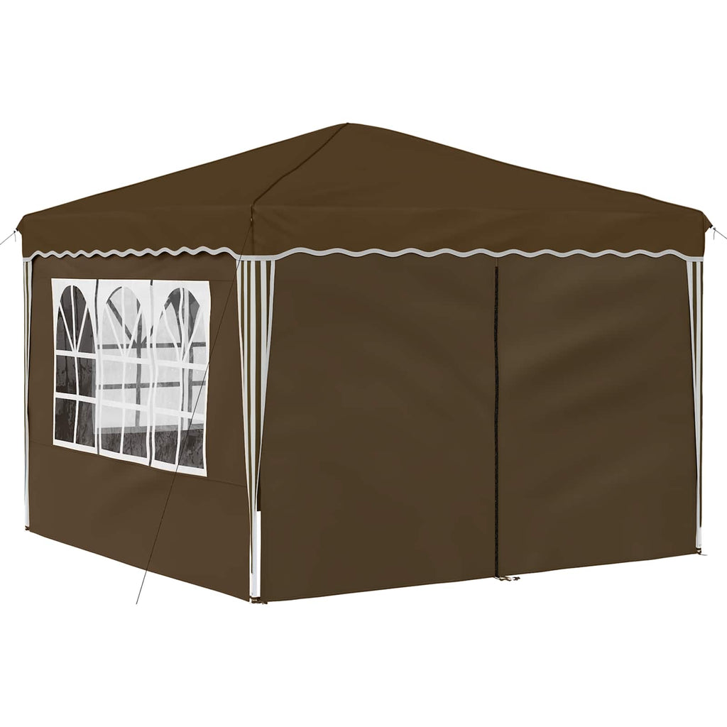 Tenda per feste a pop-up 288 x 288 x 245 cm Tortora