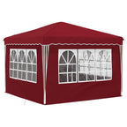 Tenda per feste a pop-up 288 x 288 x 245 cm Borgogna