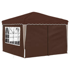 Tenda per feste a pop-up 288 x 288 x 245 cm Marrone