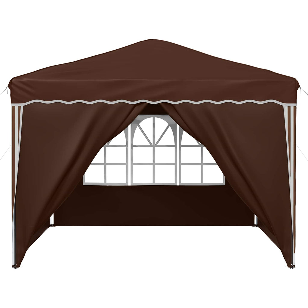 Tenda per feste a pop-up 288 x 288 x 245 cm Marrone