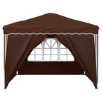 Tenda per feste a pop-up 288 x 288 x 245 cm Marrone