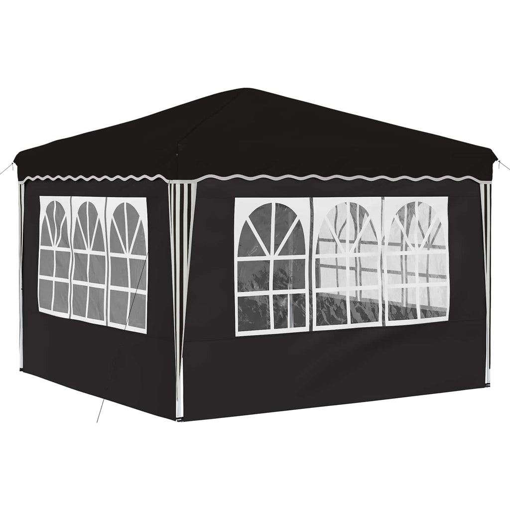 Tenda per feste a pop-up 288 x 288 x 245 cm Nero Tessuto Oxford