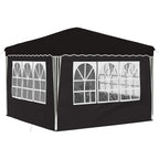 Tenda per feste a pop-up 288 x 288 x 245 cm Nero Tessuto Oxford