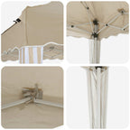 Tenda per feste a pop-up 575 x 290 x 245 cm Crema