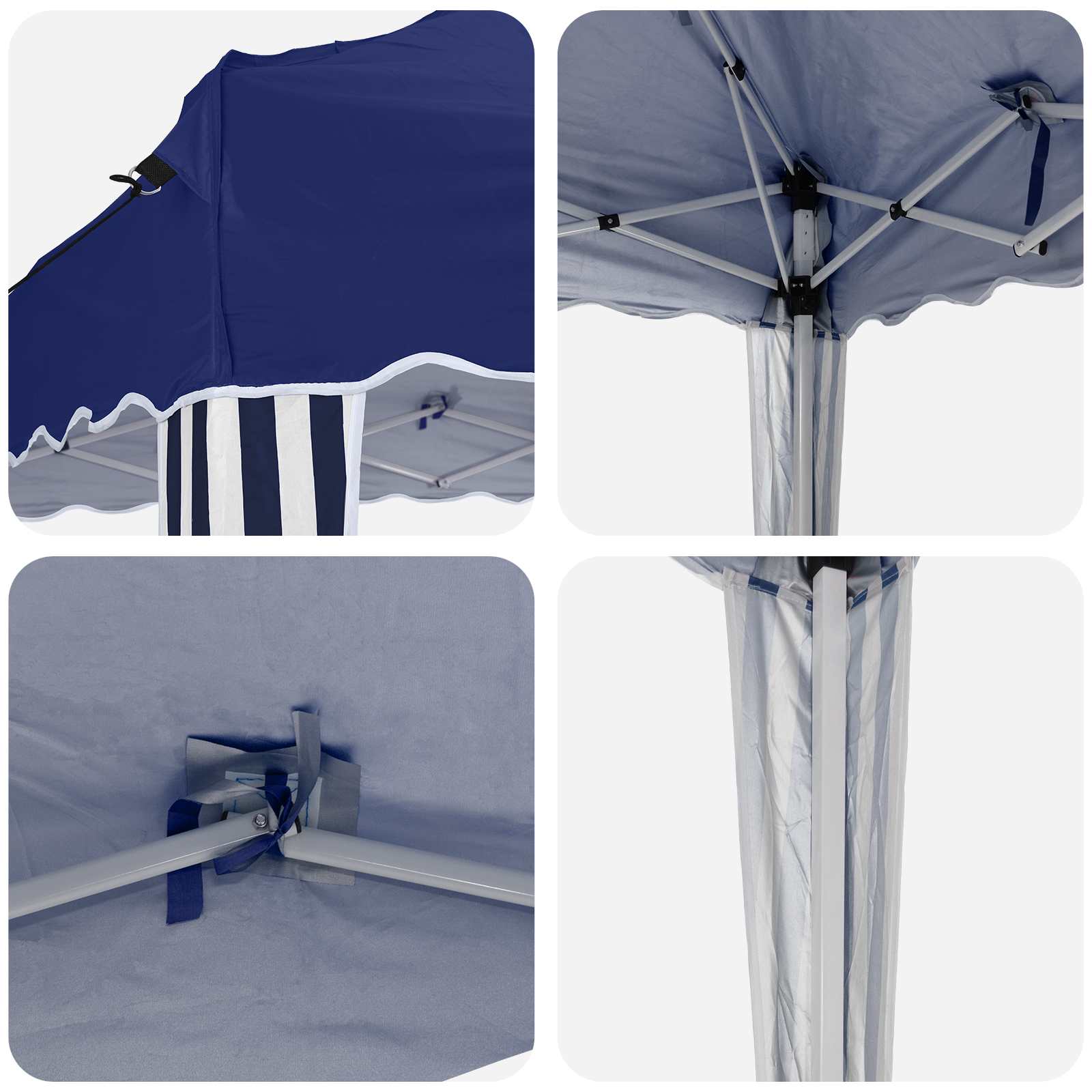 Tenda per feste a pop-up 575 x 290 x 245 cm Blu