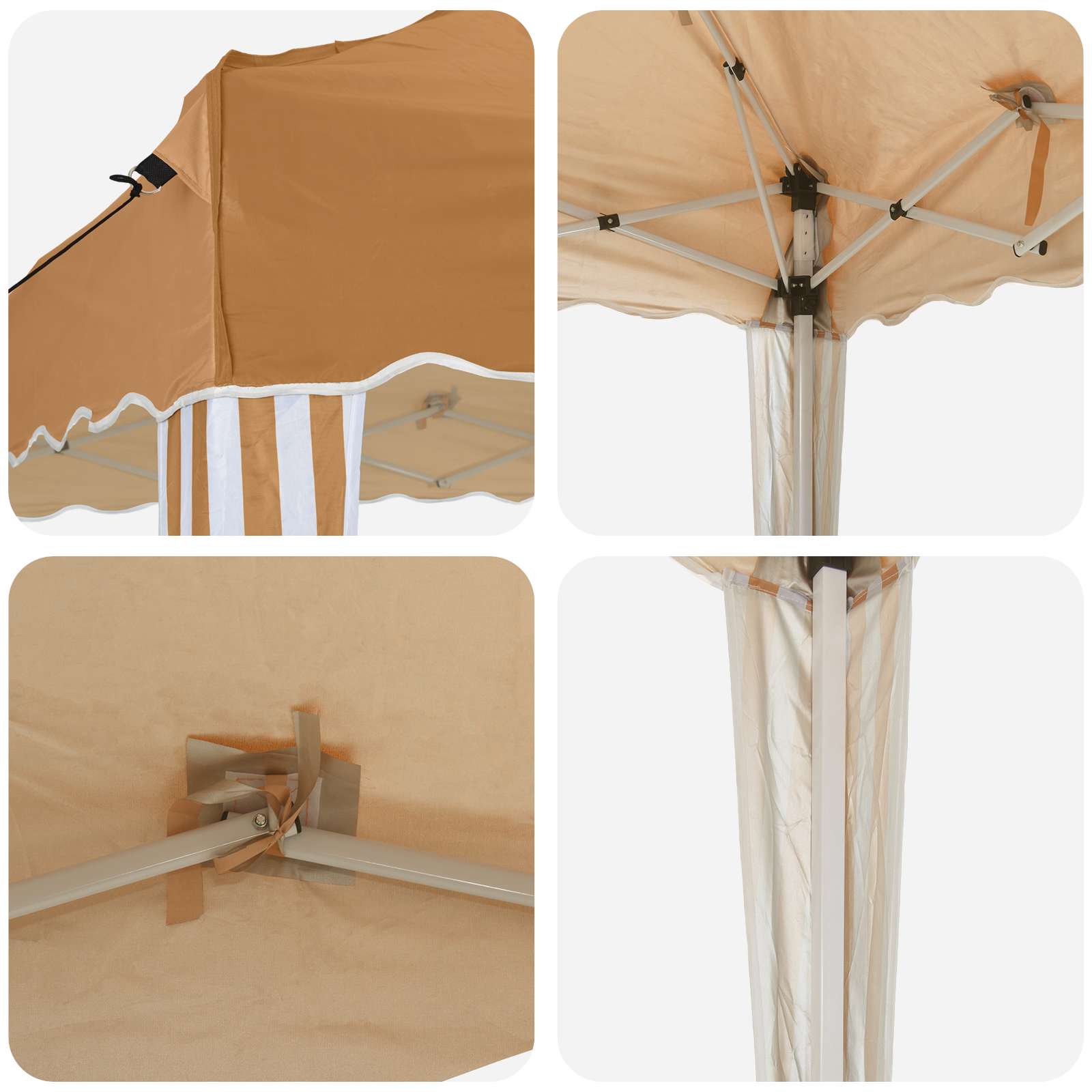 Tenda per feste a pop-up 575 x 290 x 245 cm Beige