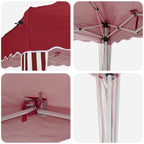 Tenda per feste a pop-up 575 x 290 x 245 cm Borgogna
