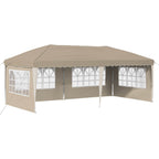 Tenda per feste a pop-up 575 x 289 x 245 cm Crema