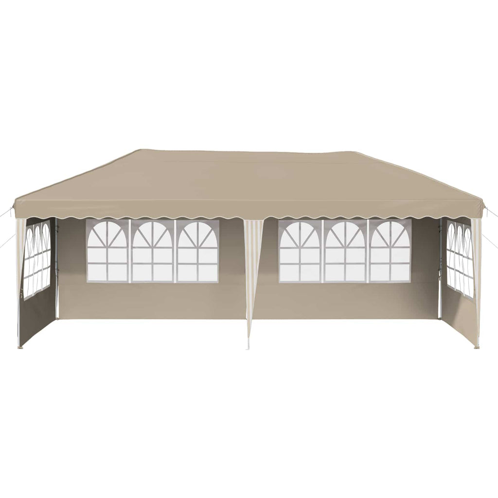 Tenda per feste a pop-up 575 x 289 x 245 cm Crema