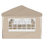 Tenda per feste a pop-up 575 x 289 x 245 cm Crema