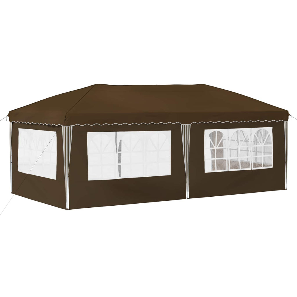 Tenda per feste a pop-up 575 x 289 x 245 cm Tortora