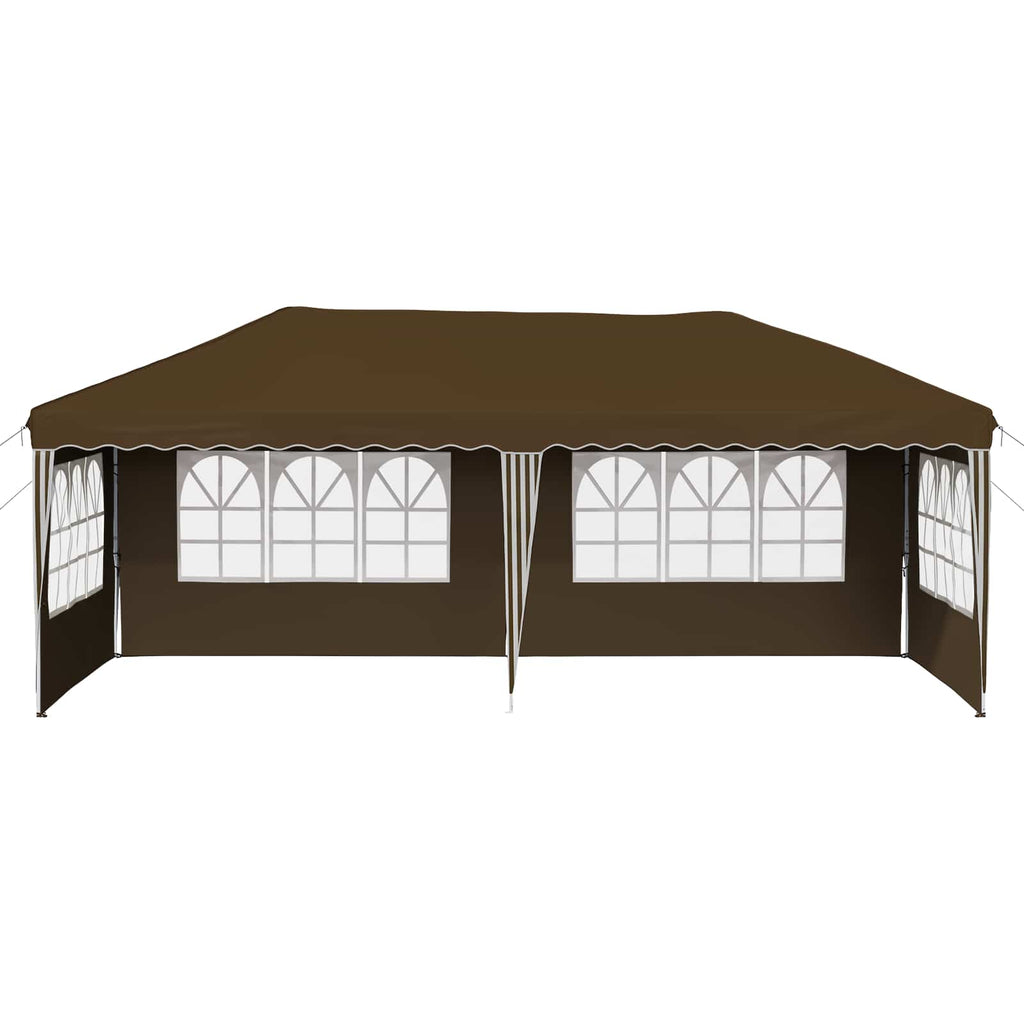 Tenda per feste a pop-up 575 x 289 x 245 cm Tortora
