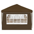 Tenda per feste a pop-up 575 x 289 x 245 cm Tortora