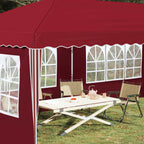 Tenda per feste a pop-up 575 x 289 x 245 cm Borgogna