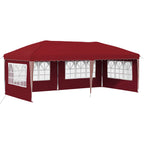 Tenda per feste a pop-up 575 x 289 x 245 cm Borgogna