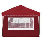 Tenda per feste a pop-up 575 x 289 x 245 cm Borgogna