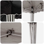 Tenda per feste a pop-up 575 x 289 x 245 cm Nero