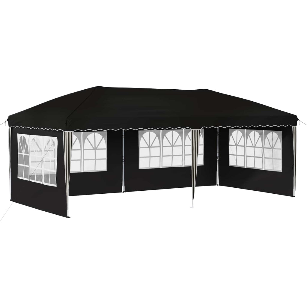 Tenda per feste a pop-up 575 x 289 x 245 cm Nero