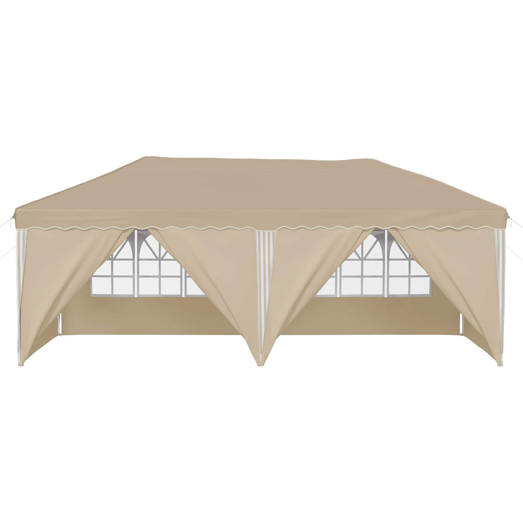 Tenda per feste a pop-up 575 x 288 x 245 cm Crema