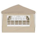 Tenda per feste a pop-up 575 x 288 x 245 cm Crema