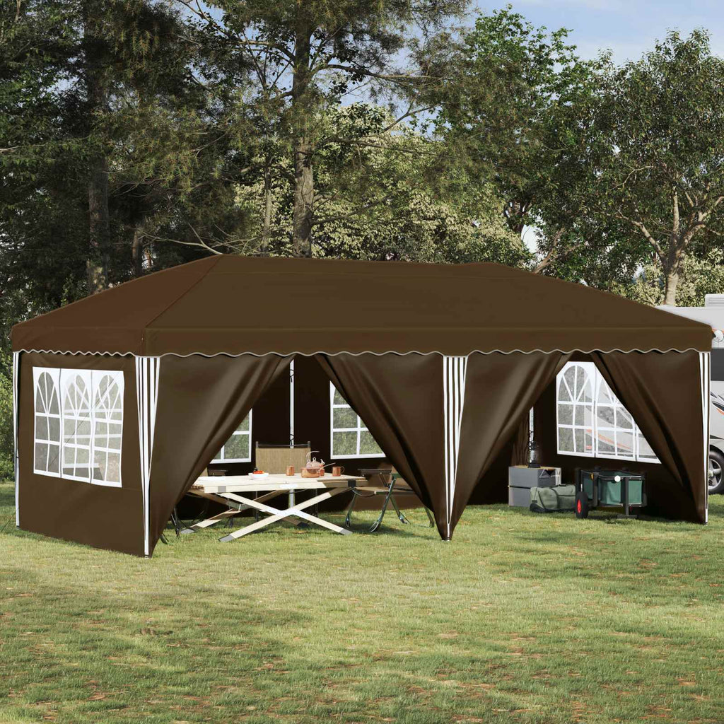 Tenda per feste a pop-up 575 x 288 x 245 cm Tortora