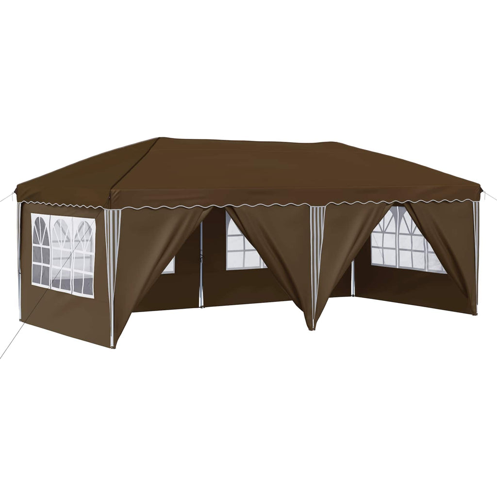 Tenda per feste a pop-up 575 x 288 x 245 cm Tortora