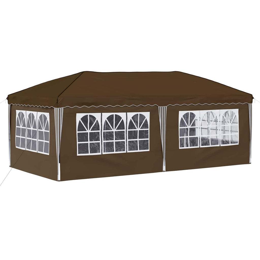 Tenda per feste a pop-up 575 x 288 x 245 cm Tortora