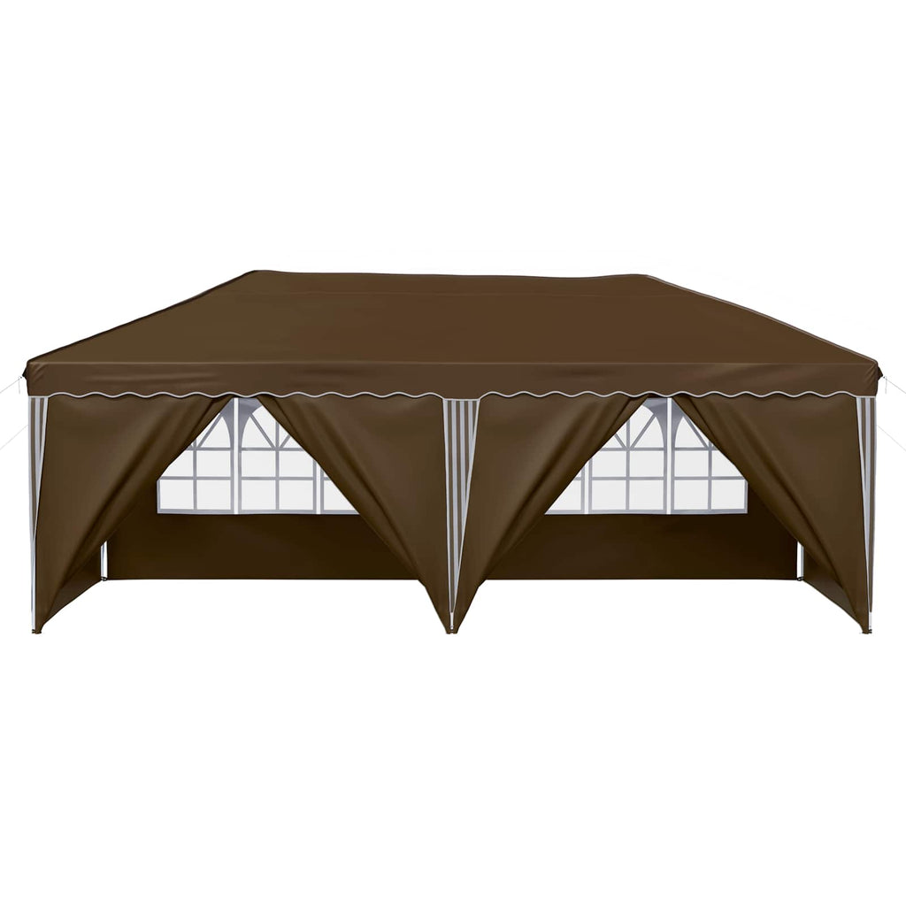 Tenda per feste a pop-up 575 x 288 x 245 cm Tortora