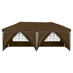 Tenda per feste a pop-up 575 x 288 x 245 cm Tortora