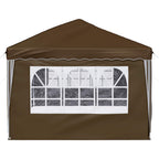 Tenda per feste a pop-up 575 x 288 x 245 cm Tortora