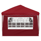 Tenda per feste a pop-up 575 x 288 x 245 cm Borgogna