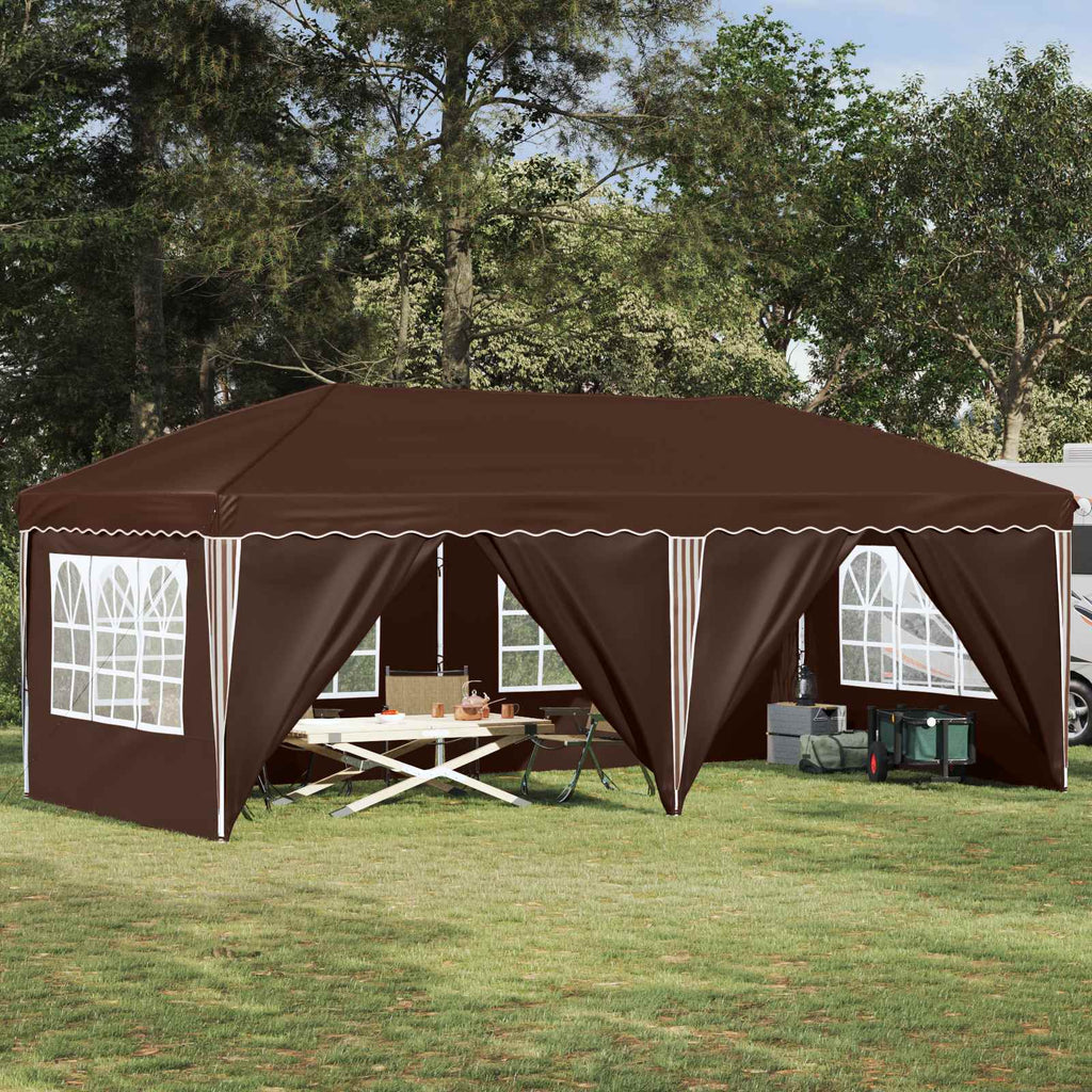 Tenda per feste a pop-up 575 x 288 x 245 cm Marrone
