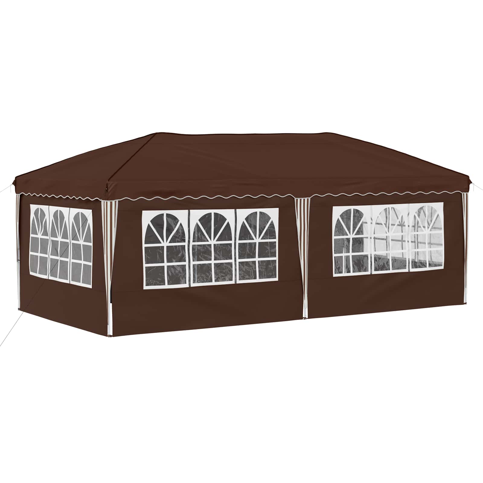 Tenda per feste a pop-up 575 x 288 x 245 cm Marrone