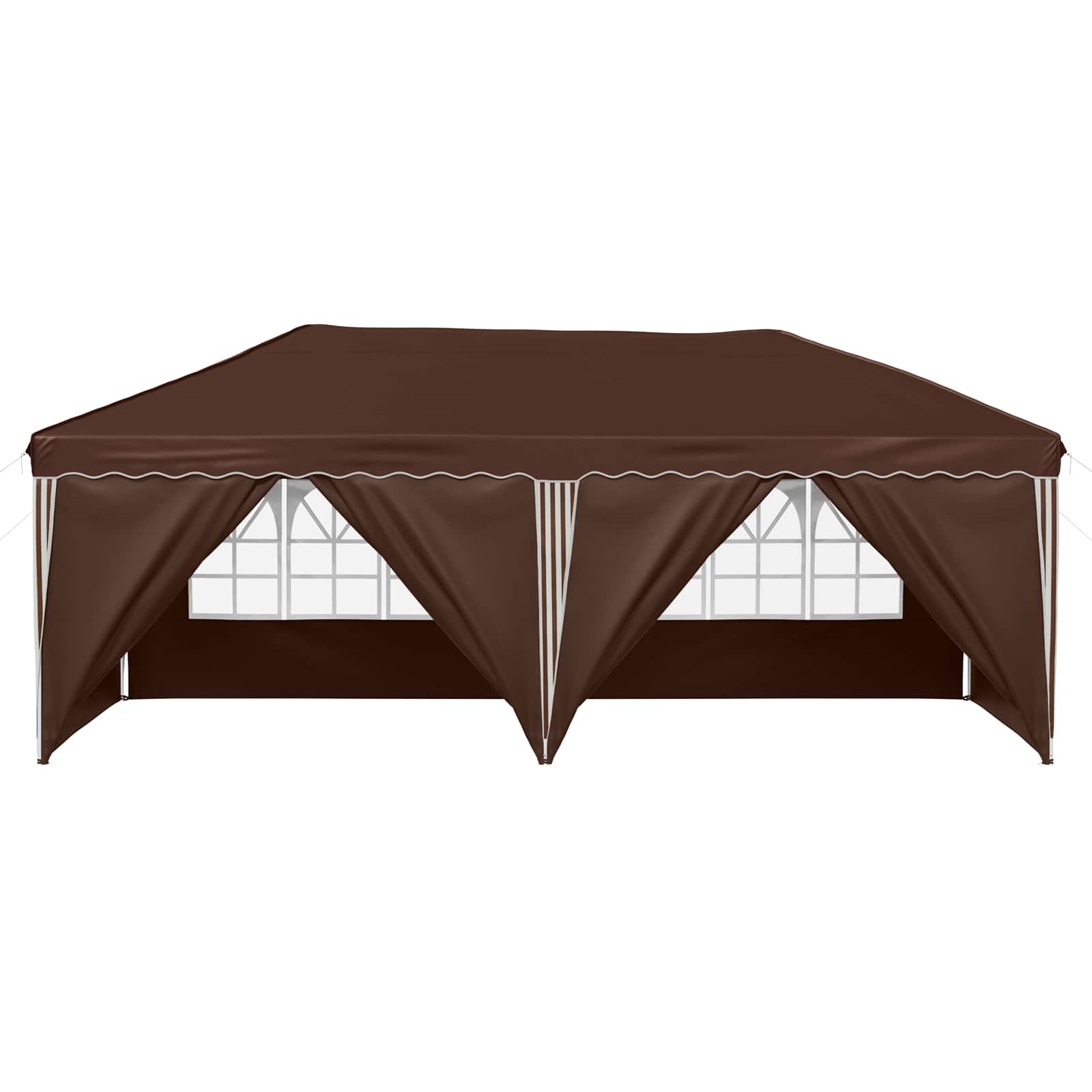 Tenda per feste a pop-up 575 x 288 x 245 cm Marrone