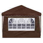 Tenda per feste a pop-up 575 x 288 x 245 cm Marrone