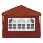 Tenda per feste a pop-up 575 x 288 x 245 cm Terracotta