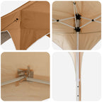 Tenda per feste a pop-up 194 x 194 x 245 cm Beige