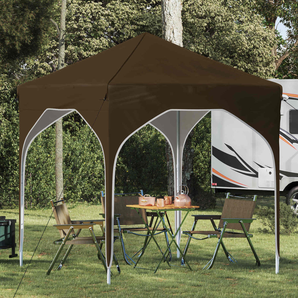 Tenda per feste a pop-up 194 x 194 x 245 cm Tortora