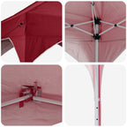 Tenda per feste a pop-up 194 x 194 x 245 cm Borgogna
