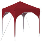 Tenda per feste a pop-up 194 x 194 x 245 cm Borgogna