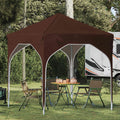 Tenda per feste a pop-up 194 x 194 x 245 cm Marrone