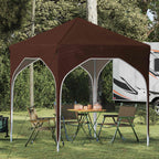 Tenda per feste a pop-up 194 x 194 x 245 cm Marrone