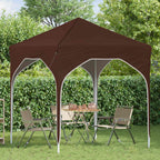 Tenda per feste a pop-up 194 x 194 x 245 cm Marrone