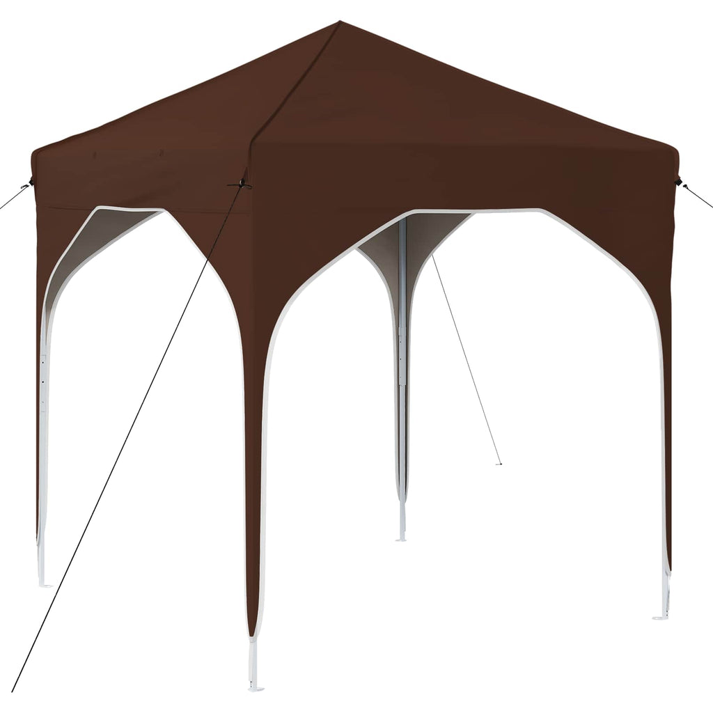 Tenda per feste a pop-up 194 x 194 x 245 cm Marrone