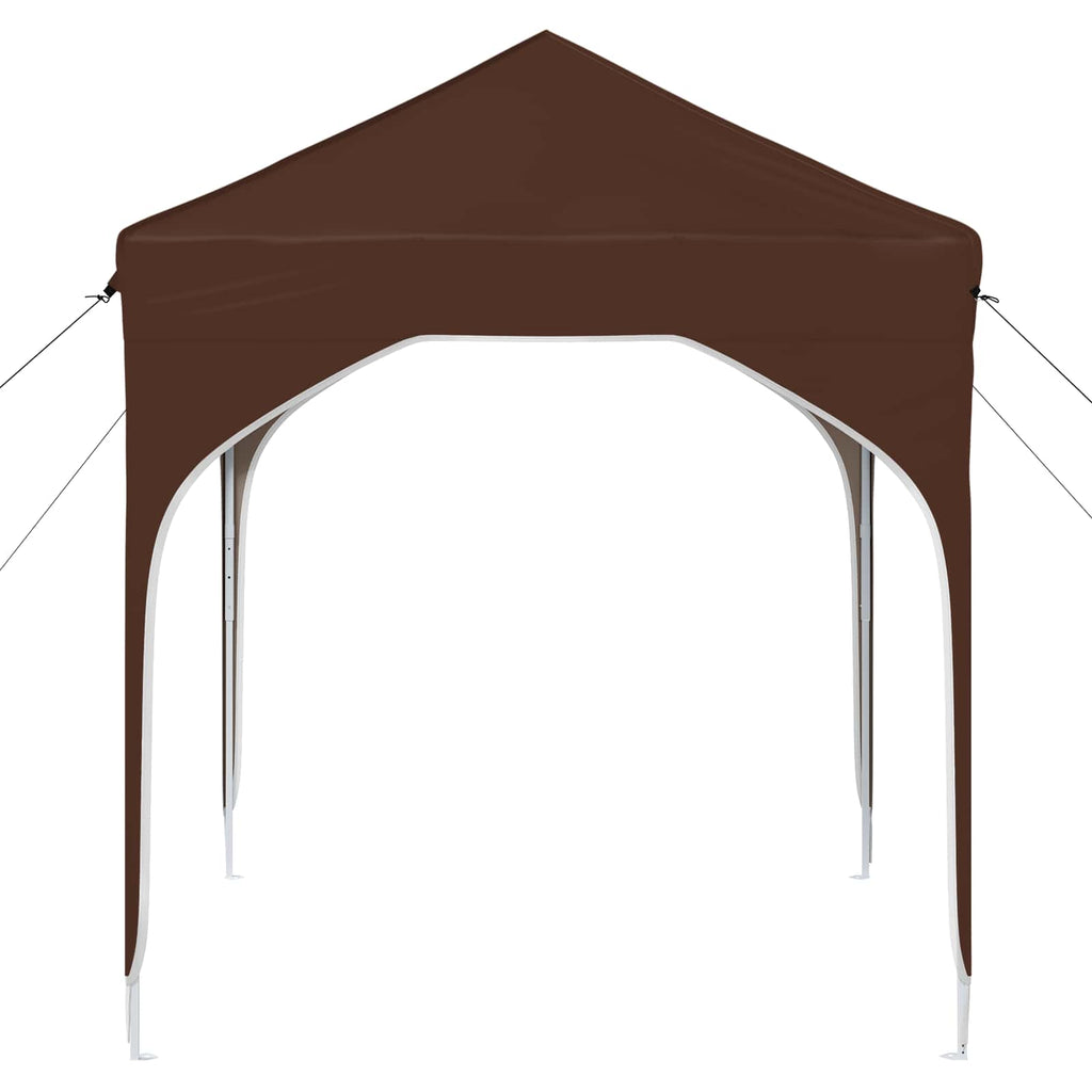 Tenda per feste a pop-up 194 x 194 x 245 cm Marrone